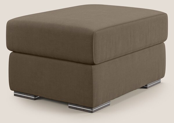 Sun pouf apribile contenitore in microfibra smacchiabile T11 marrone