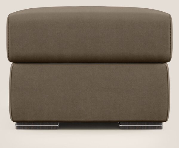 Sun pouf apribile contenitore in microfibra smacchiabile T11 marrone