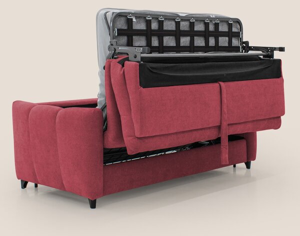 Peonia divano letto scandinavo con materasso H18 cm e morbido e alto s