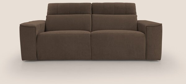 Clark Divano modulare con opzione relax elettrico in tessuto smacchiab