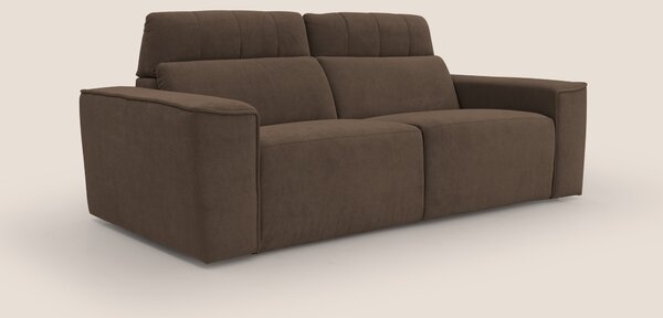 Clark Divano modulare con opzione relax elettrico in tessuto smacchiab
