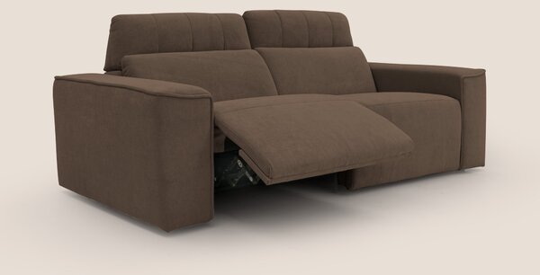 Clark Divano modulare con opzione relax elettrico in tessuto smacchiab