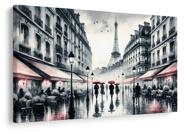 Quadro su tela – Passeggiata serale a Parigi