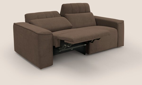 Clark Divano modulare con opzione relax elettrico in tessuto smacchiab