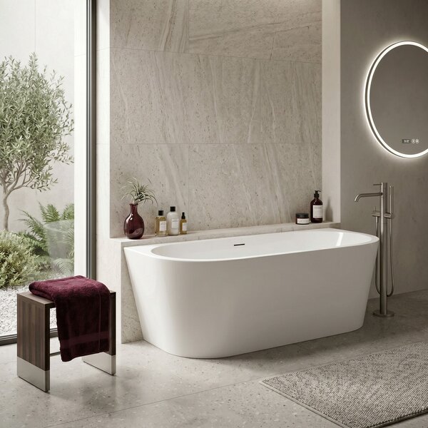 Vasca Bagno A Parete Rea Capri 180cm
