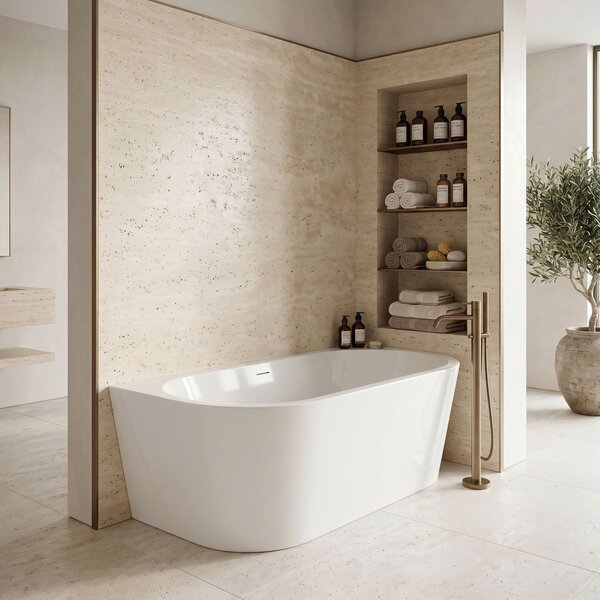 Vasca Bagno A Parete Rea Capri 180cm