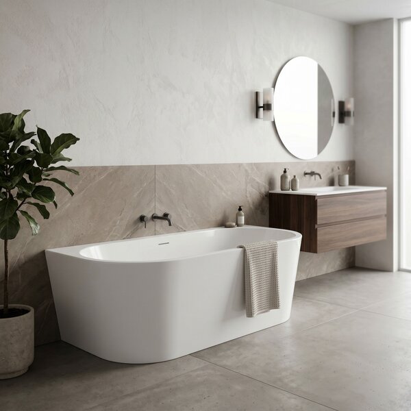 Vasca Bagno A Parete Rea Capri 180cm