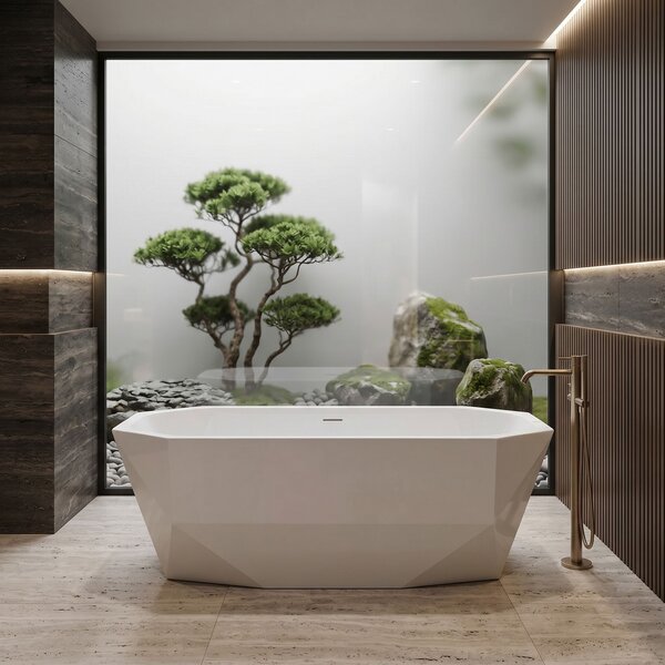 Vasca da bagno freestanding Rea Diamanti 170