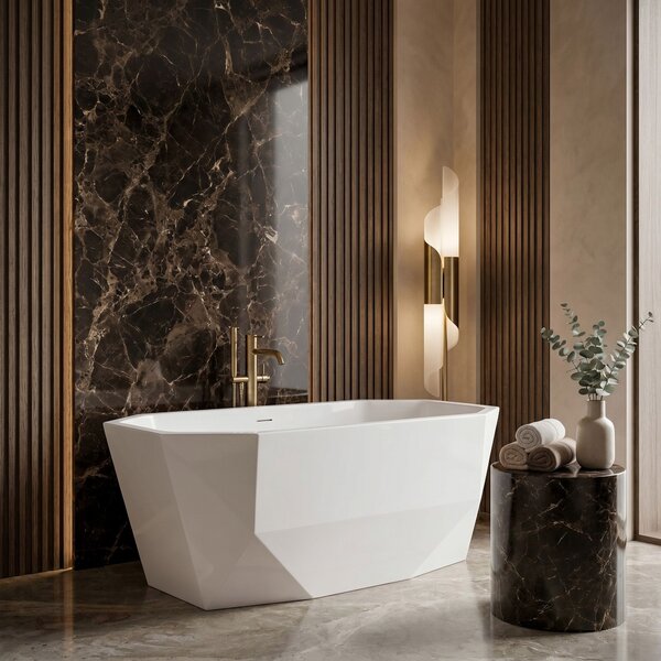 Vasca da bagno freestanding Rea Diamanti 170