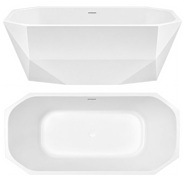Vasca da bagno freestanding Rea Diamanti 170