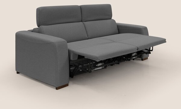 Poseidon divano letto + relax elettrico in tessuto smacchiabile imperm