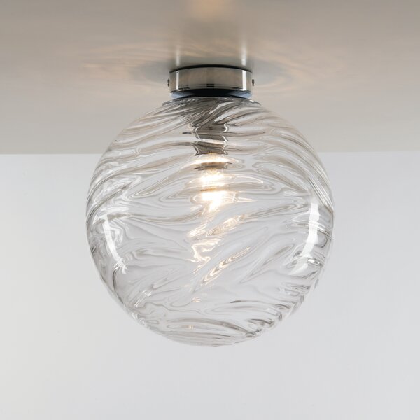 Plafoniera glamour Nereide trasparente, in vetro, D. 10 cm 25 cm, LUCE AMBIENTE DESIGN