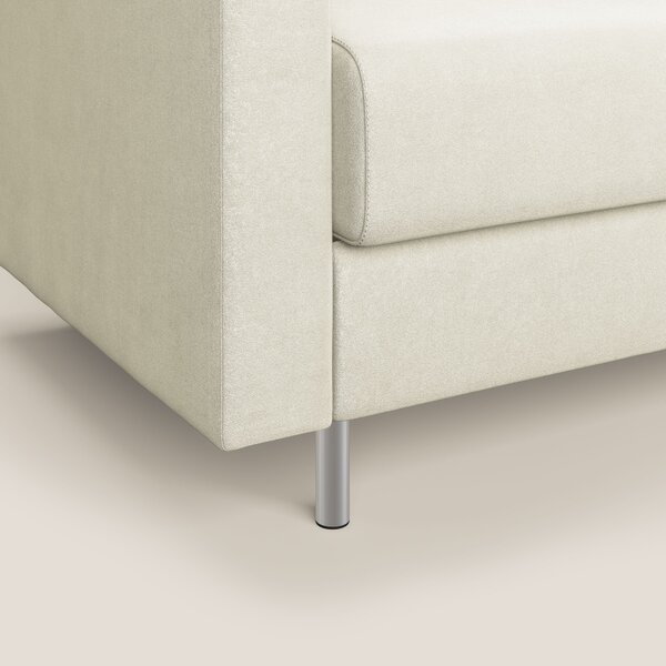 Megan poltrona letto in microfibra smacchiabile T11 panna