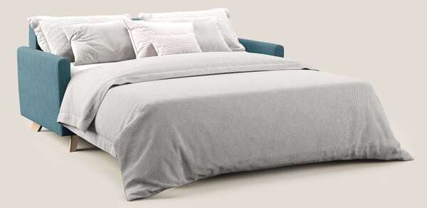 Edgar divano letto matrimoniale in tessuto felis impermeabile T03 azzu