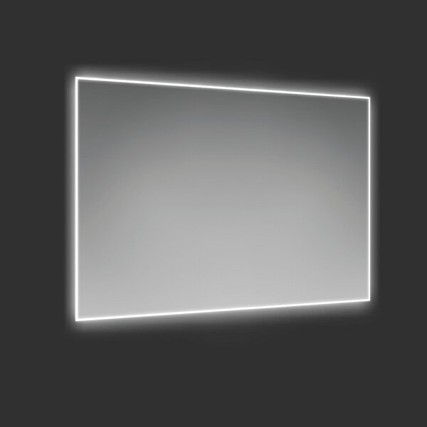 Specchio con illuminazione integrata bagno rettangolare Profilux L 90 x H 60 cm SENSEA