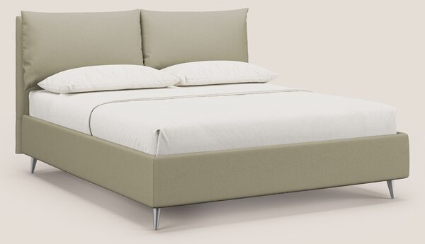 Elsa letto imbottito con vano contenitore in tessuto smacchiabile T05