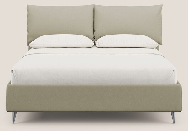 Elsa letto imbottito con vano contenitore in tessuto smacchiabile T05