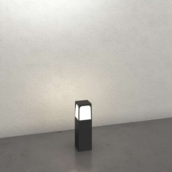 Lampioncino moderno top light york ga e27 led ip54 alluminio policarbonato - Top Light