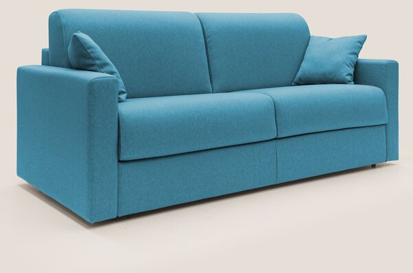 Chris Divano letto matrimoniale in tessuto impermeabile T13 azzurro