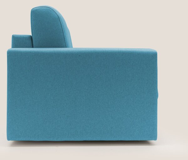 Chris Divano letto matrimoniale in tessuto impermeabile T13 azzurro