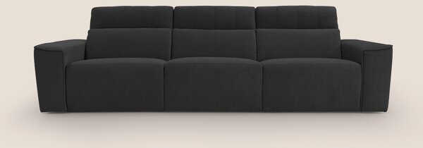 Clark Divano modulare 3 sedute con opzione relax elettrico in tessuto