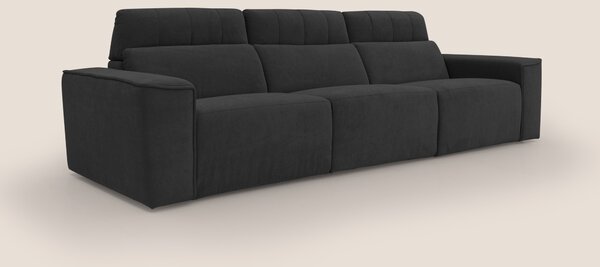 Clark Divano modulare 3 sedute con opzione relax elettrico in tessuto