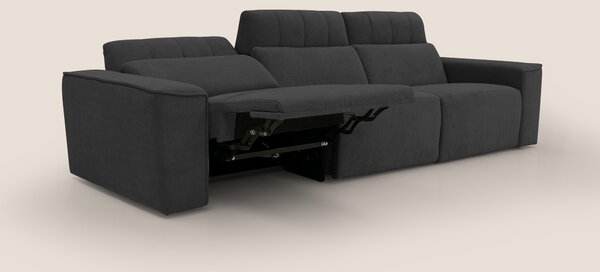 Clark Divano modulare 3 sedute con opzione relax elettrico in tessuto