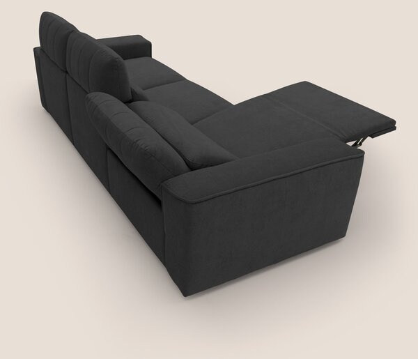 Clark Divano modulare 3 sedute con opzione relax elettrico in tessuto