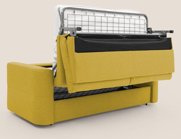 Cupido Divano letto materasso H18 cm e schienale alto in tessuto imper