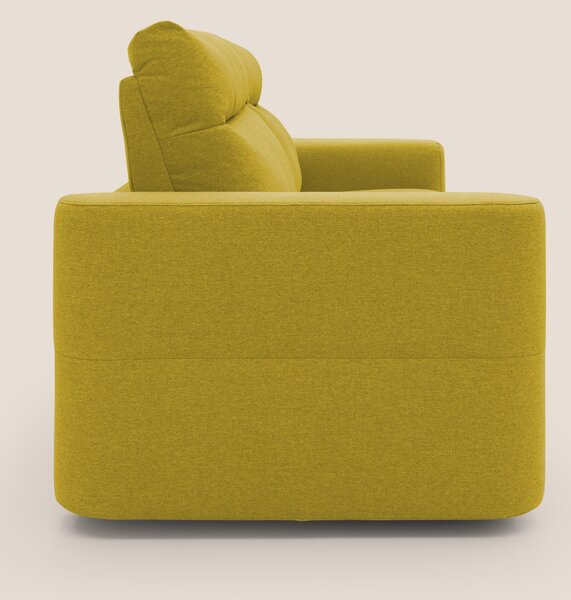 Cupido Divano letto materasso H18 cm e schienale alto in tessuto imper