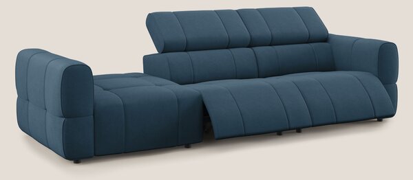 Giotto Divano con terminale e opzione relax elettrico in microfibra ef