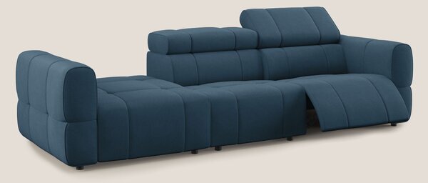 Giotto Divano con terminale e opzione relax elettrico in microfibra ef