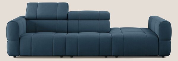 Giotto Divano con terminale e opzione relax elettrico in microfibra ef
