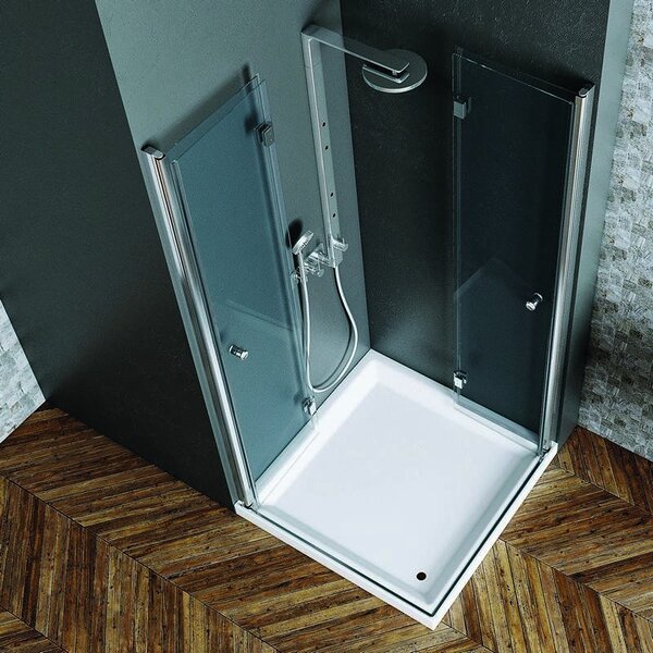 Box doccia 60x60 cm doppia apertura a libro modello KS7000 KAMALU