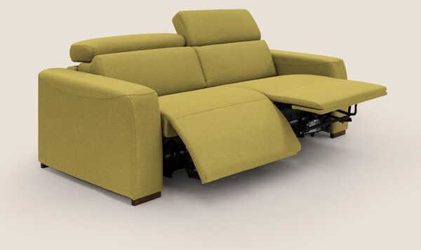 Poseidon divano letto + relax elettrico in tessuto smacchiabile imperm