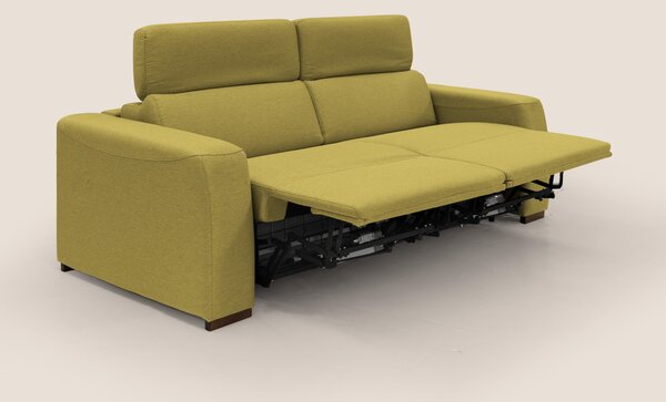 Poseidon divano letto + relax elettrico in tessuto smacchiabile imperm