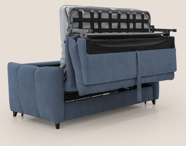 Peonia divano letto scandinavo con materasso H18 cm e morbido e alto s