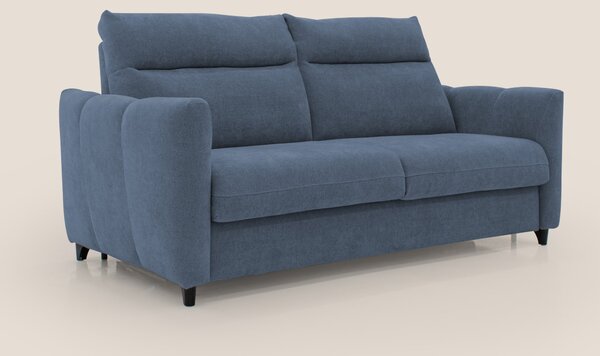 Peonia divano letto scandinavo con materasso H18 cm e morbido e alto s