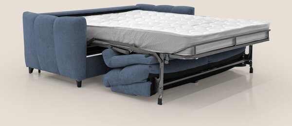 Peonia divano letto scandinavo con materasso H18 cm e morbido e alto s