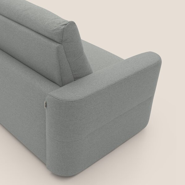 Cupido Divano letto materasso H18 cm e schienale alto in tessuto imper