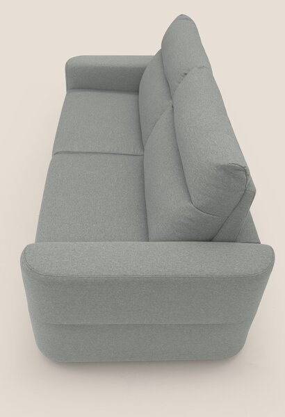 Cupido Divano letto materasso H18 cm e schienale alto in tessuto imper
