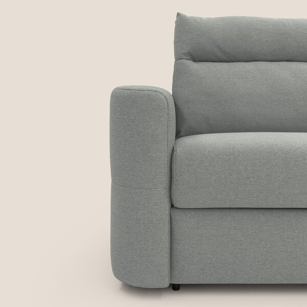 Cupido Divano letto materasso H18 cm e schienale alto in tessuto imper