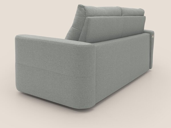 Cupido Divano letto materasso H18 cm e schienale alto in tessuto imper