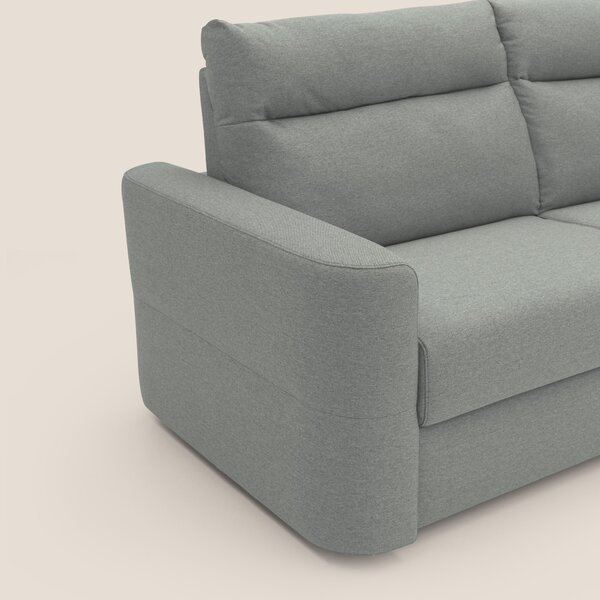 Cupido Divano letto materasso H18 cm e schienale alto in tessuto imper