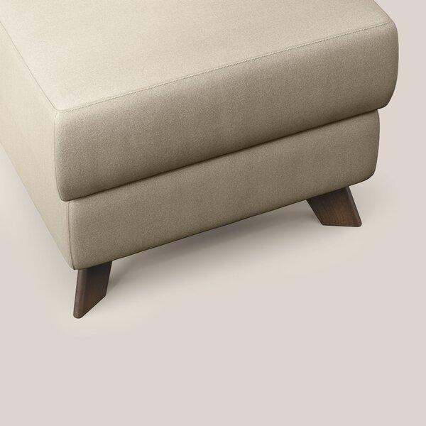 Moon Pouf contenitore e piedini alti in microfibra impermeabile T11 to