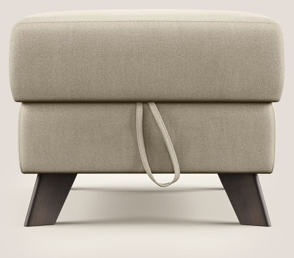 Moon Pouf contenitore e piedini alti in microfibra impermeabile T11 to