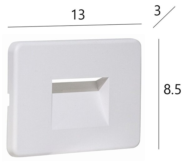 Faretto incasso top light intro bi 2w led cct 100lm ip65 230v policarbonato - Top Light