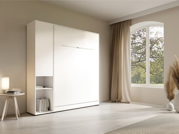 Colonna di contenimento per letto a scomparsa Con mensola 1 porta e 2 nicchie Bianco - MOVELINO