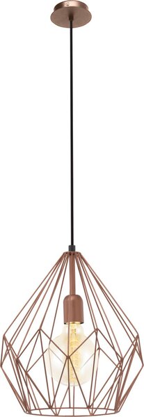 EGLO lampada a sospensione Carlton rame 49258
