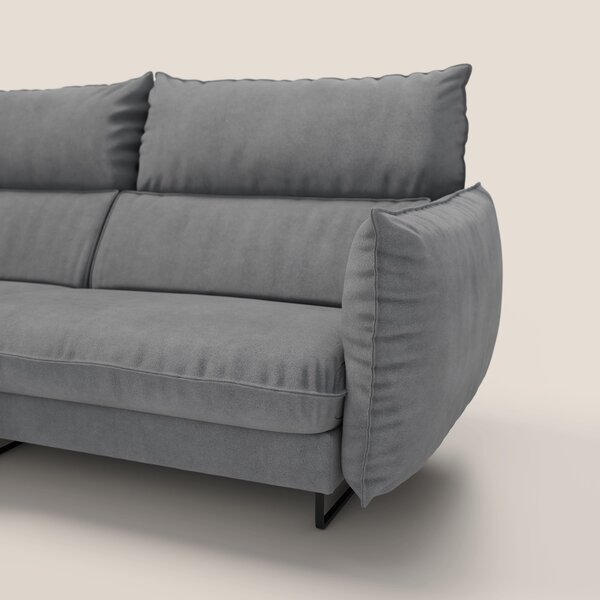 Monamour divano moderno angolare con opzione relax elettrico in microf